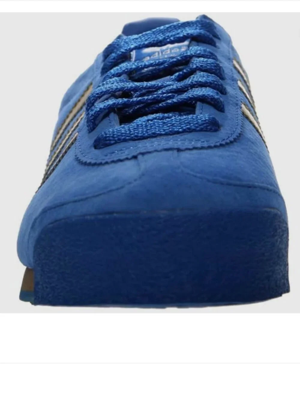 Very Rare Vintage Adidas Samoa Azul Blue Gold mens size 14 US 13.5 UK 49 1/3 EUR